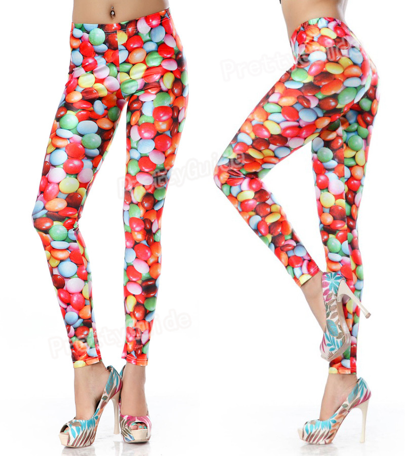 Women Colorful Candy Chocolate Print Tights Leggings Ebay Coloring Wallpapers Download Free Images Wallpaper [coloring837.blogspot.com]