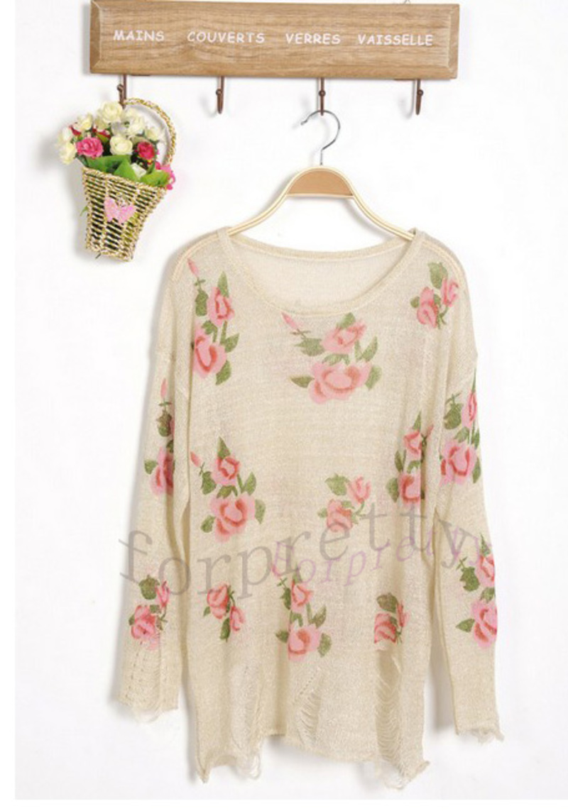 floral print sweater women's