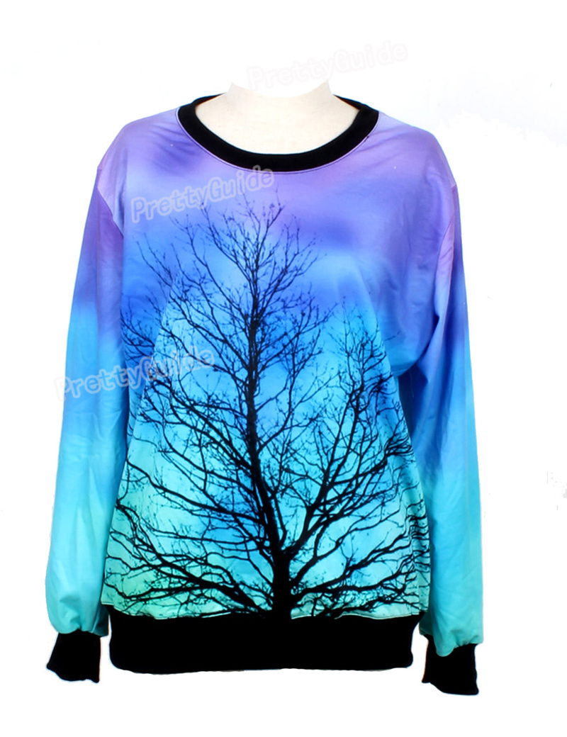 space print jumper
